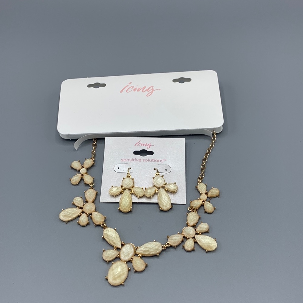 Icing Sensitive Solutions Earrings and Necklace